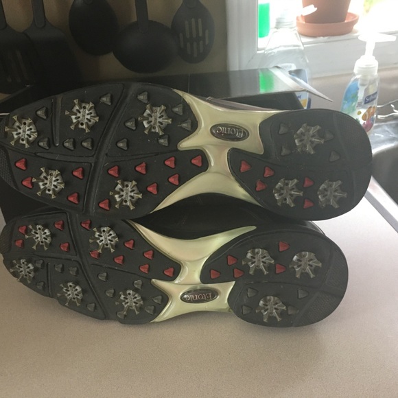 Etonic NEW Mens Goft shoes Two-tone brown and black - Picture 2 of 8